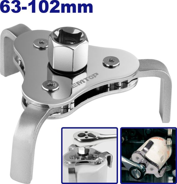 3-Jaw Oil Filter Wrench