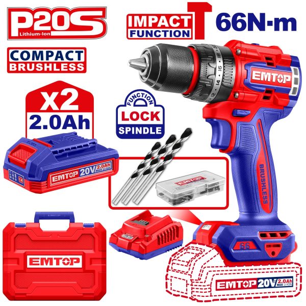 Compact Brushless Cordless Impact Drill