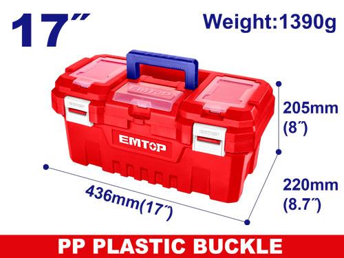 17″ Plastic tool box