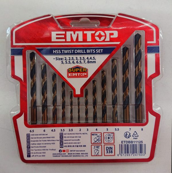 HSS twist drill bits set